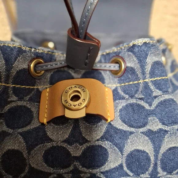 Coach Riya Backpack 21 in Signature Denim - Picture 8 of 15